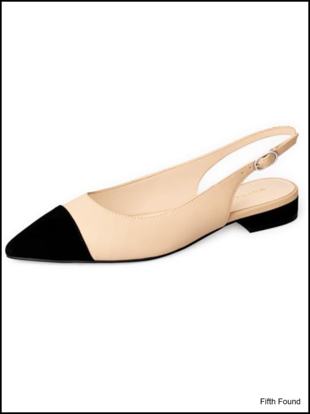 Women's Tweed Slingback Flats Pointed Toe Business Casual Dress Shoes